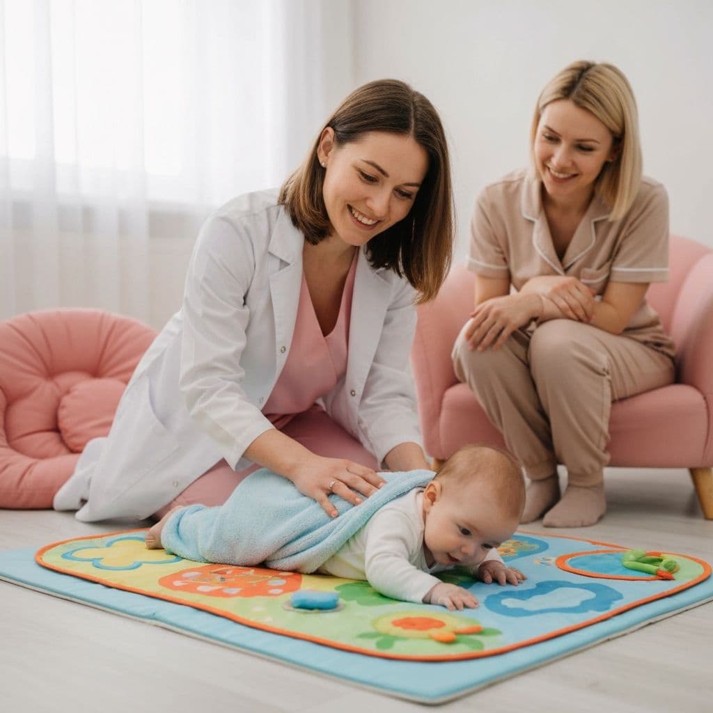 Ejercicios de desarrollo motor con bebé